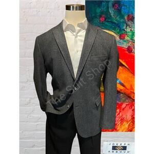 Joseph Abboud XL 44R Mens Blue Gray Herringbone Tweed Blazer Sport Coat Jacket